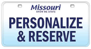 Personalize and reserve a Missouri license plate online